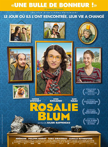 Affiche film Rosalie Blum de Julien Rappeneau, sélection de la semaine BANDE A PART magazine de cinéma