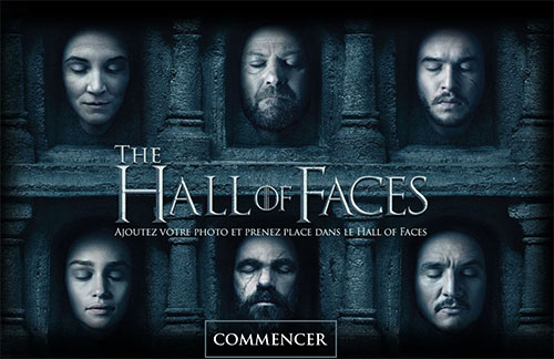 Games of Thrones jeu hall of faces saison 6