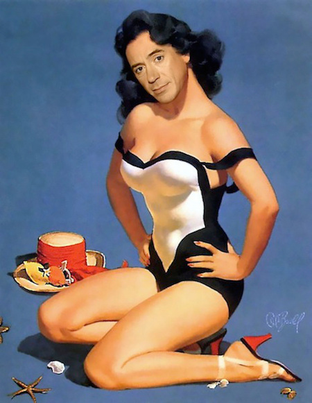 Robert Downey Jr. Pin up Montage Civil War