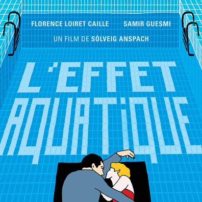 Affiche de l'Effet aquatique de Solveig anspach. Illustration par Sentenza