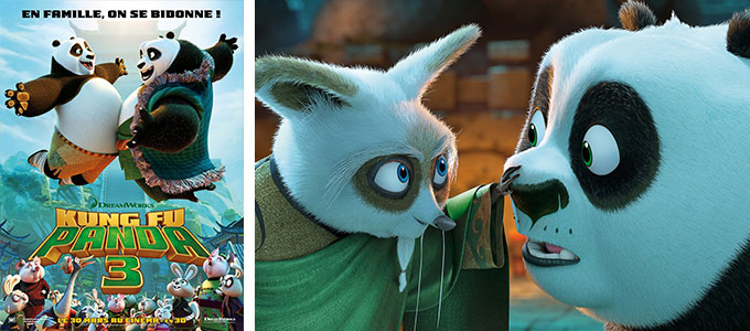 Sortie DVD : Kung Fu Panda 3 de Jennifer Yuh, Alessandro Carloni avec les voix françaises de Manu Payet, Pierre Arditi, Alison Wheeler.