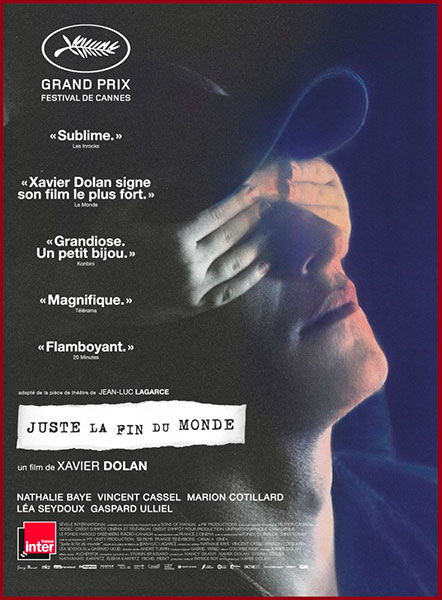 Sortie du 21 septembre : Juste la fin du Monde de Xavier Dolan