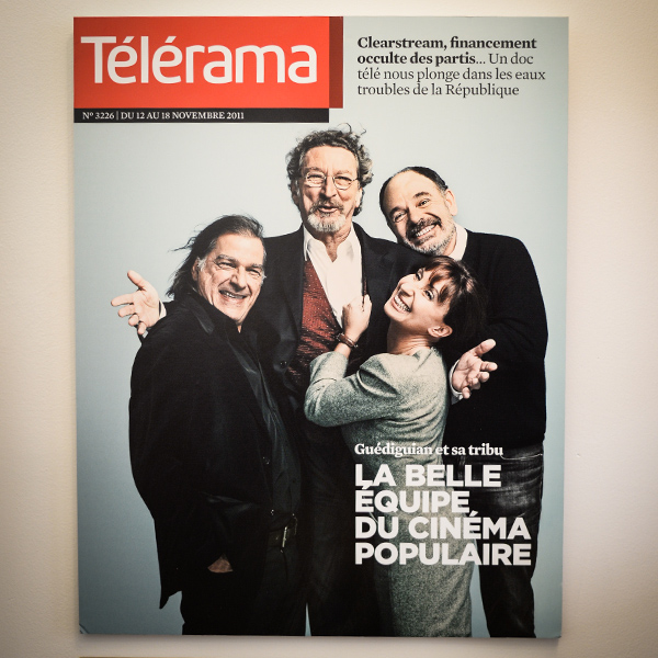 Dans le bureau de Robert Guédiguian : Couverture de Télérama © Yann Vidal.