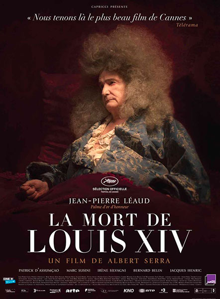 Affiche de La Mort de Louis XIV, sortie le 2 novembre.