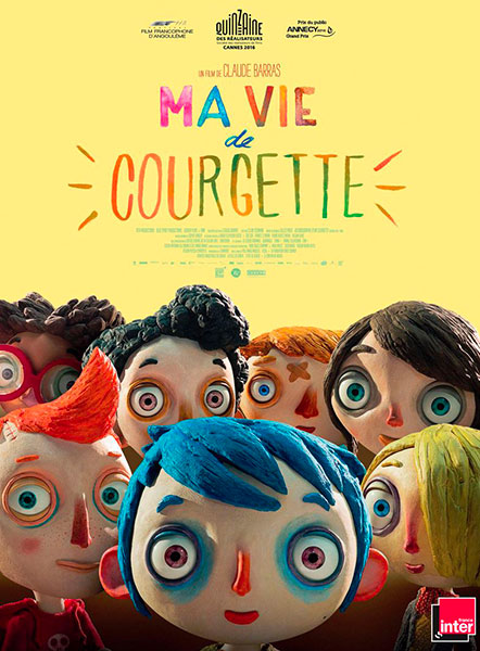 Affiche de Ma vie de Courgette de Claude Barras.