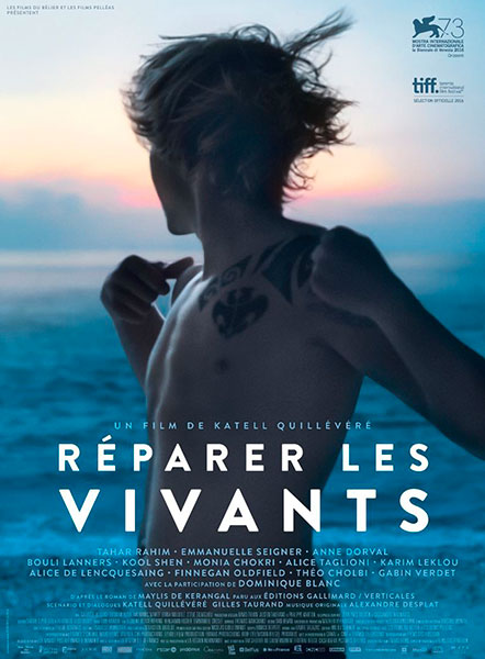 Affiche de Réparer les vivants de Katell Quillévéré, sortie le 1er novembre.