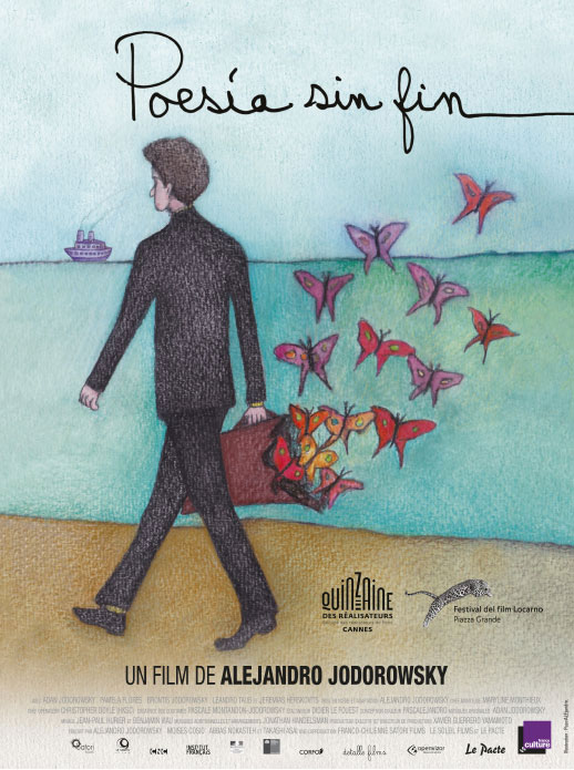 Affiche du film Poesia sin fin de Alejandro Jodorowsky, réalisée par Pascalejandro