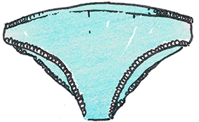 À trois, on y va de Jérôme Bonnell : détails du film en illustration : culotte turquoise © Timothée Lestradet