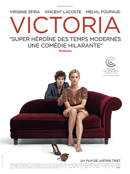 Affiche du film Victoria de Justine Triet, partenaire