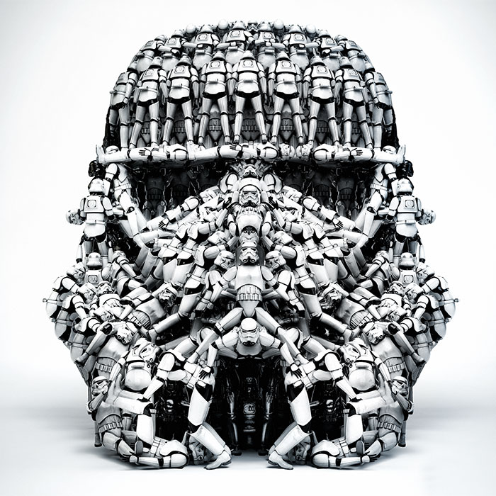 Image mythe Star Wars 13 stormtrooper casque fait avec des stormtrooper