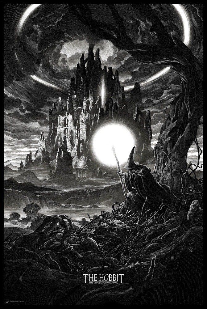 The Hobbit : the desolation of Smaug - illustration par Nicolas Delort, inspiré du film éponyme