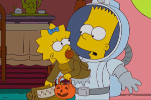 Simpsons gif Bart Alien Ridley Scott Xenomorph Matt Groening