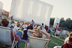 © Arnaud Baumann scéance de cinéma en plair air