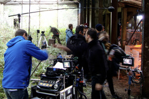 Sur le tournage de Je suis un soldat de Laurent Larivière