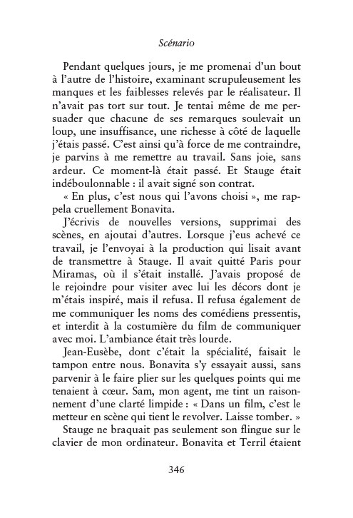 Magazine de cinéma - Dan Frank - extrait scénario